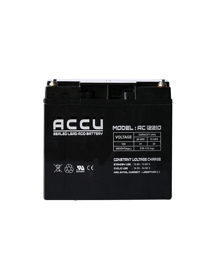ACCU Battery AC12210 พิกัด 12V 21Ah - UPSDD.com