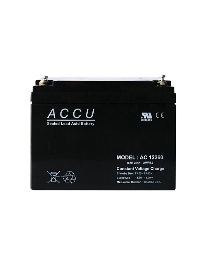 ACCU Battery AC12260 พิกัด 12V 26Ah