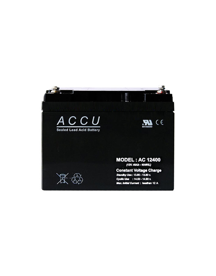 ACCU Battery AC12400 พิกัด 12V 40Ah