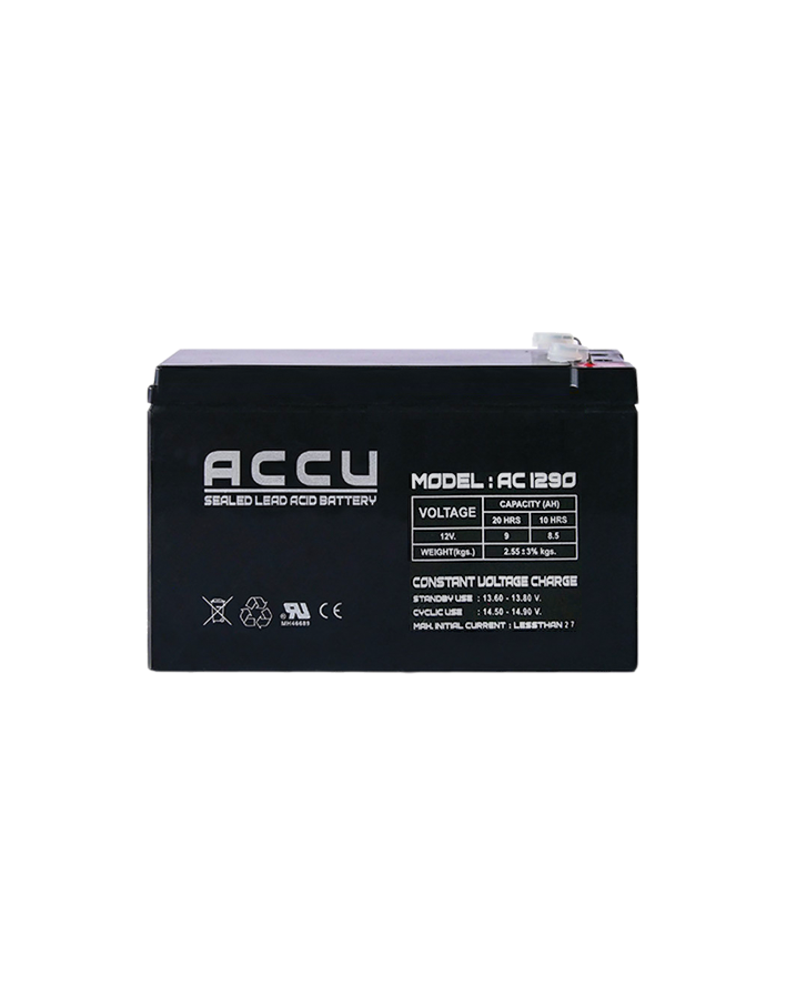 ACCU Battery AC1290 พิกัด 12V 9.0Ah